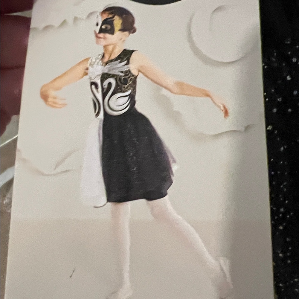 NWT Target Hyde & Eek Kids Black Swan Costume & eye mask Size Small S 4-7